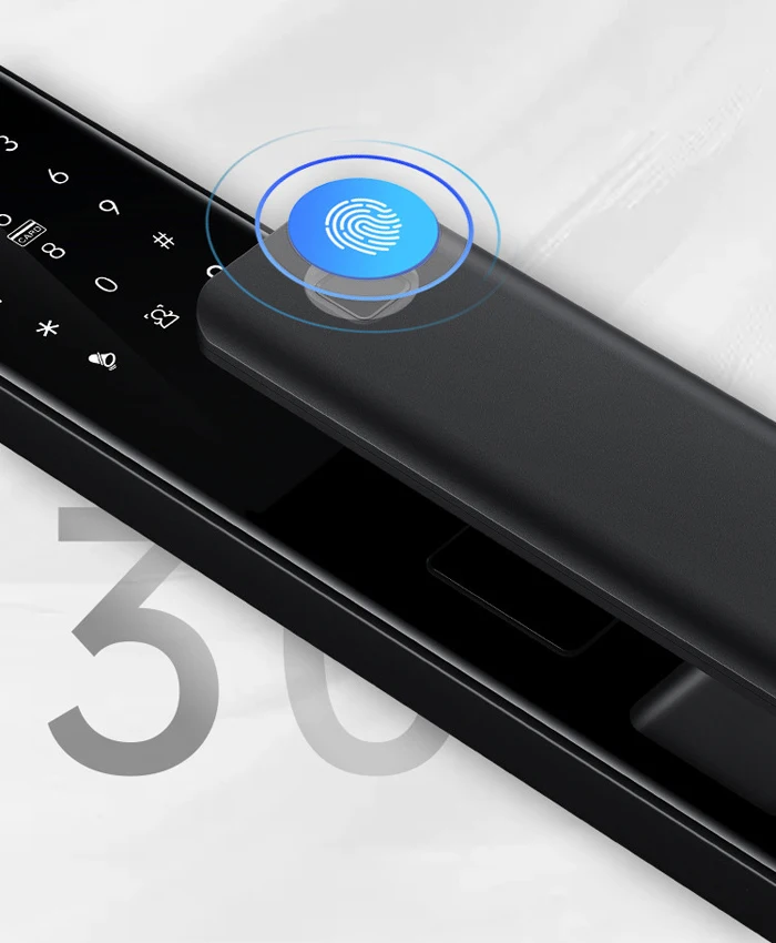 July008 SINOVO Tuya Wifi Smart Lock Impronta digitale Completamente automatica 3D Riconoscimento facciale Fotocamera Digitale Push Pull Smart Door Lock