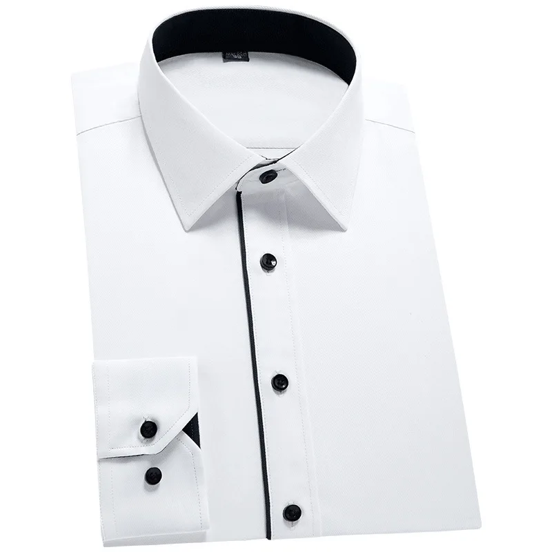 Plus Größe 9XL 8XL 7XL Herren Langarm Business Casual Hemd Klassisch Gestreift Männlich Soziales Kleid Party Smoking Hemden Blau Lila