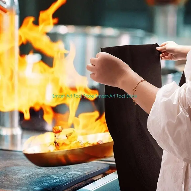 

E1PB Высокотемпературное сварочное одеяло из углеродного волокна, защищает рабочую зону от искр, брызг, огнестойкая изоляция,