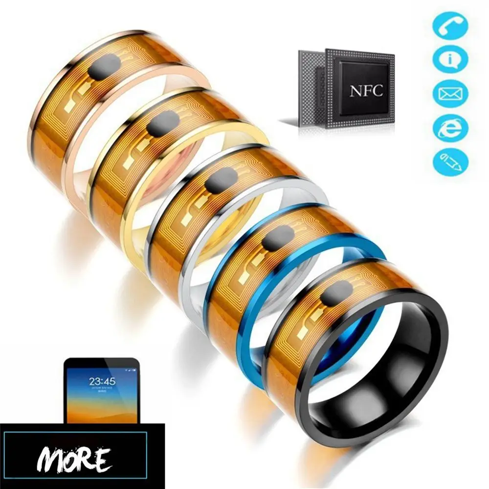 NEW Multifunctional Android Phone Equipment Technology NFC Finger Ring Smart Intelligent Wearable Connect