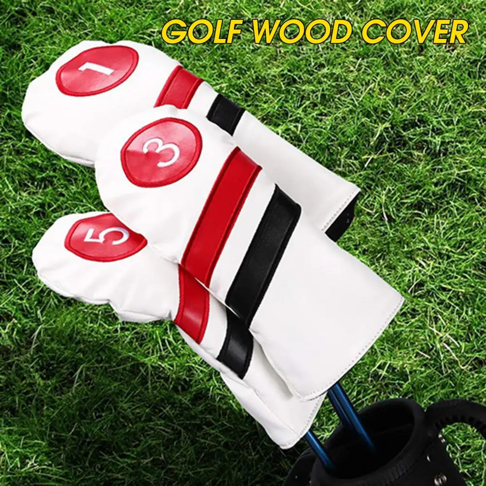 Putter Headcover Waterproof Non-slip Wear-resistant Soft Lining Fine Workmanship Protective Portable 1 3 5 Driver Headcover