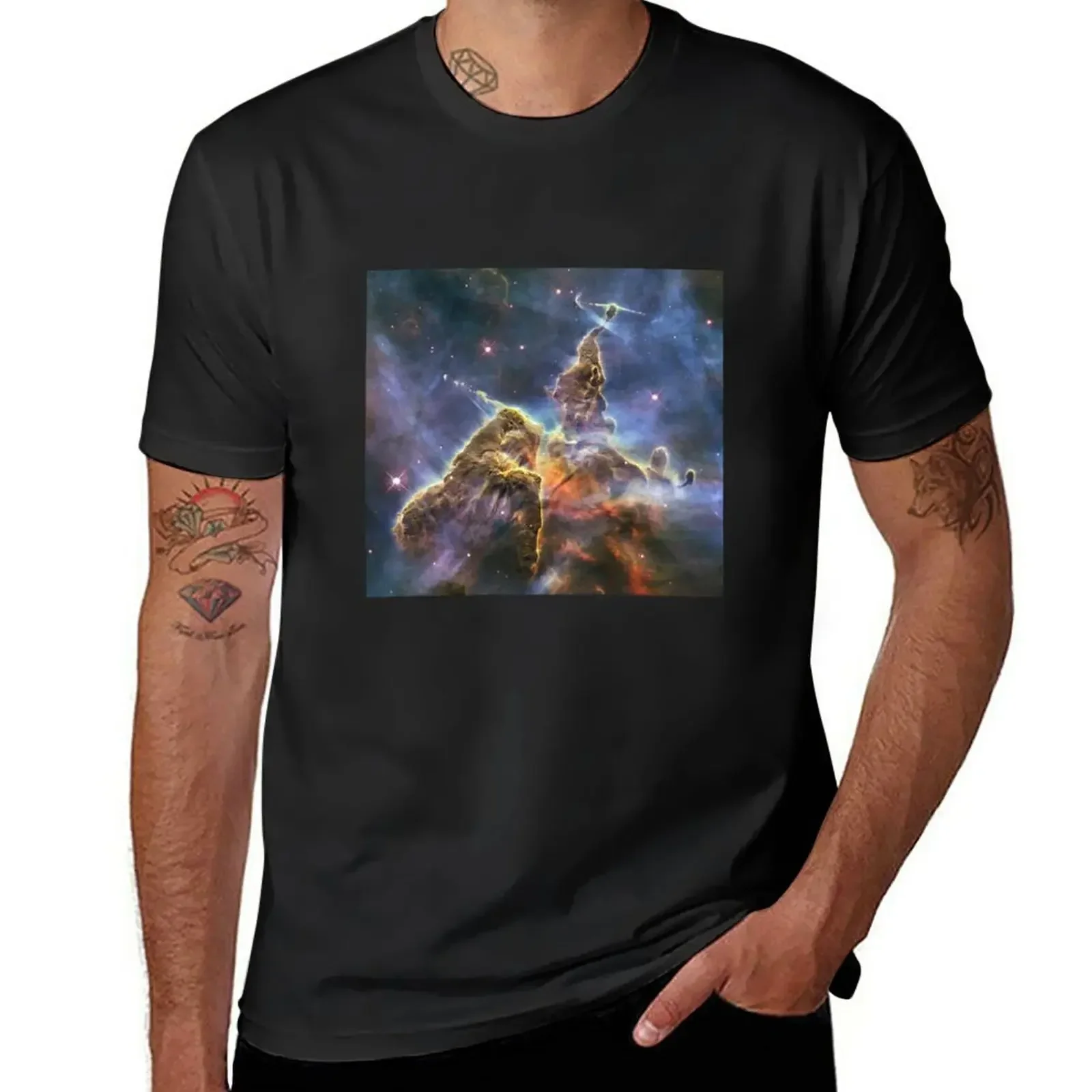 The Pillars of Creation - Mystic Mountain T-Shirt Aesthetic clothing for a boy Men's t-shirts