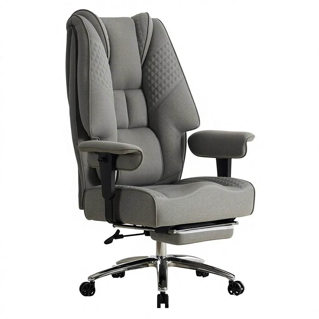 

Ergonomic Mesh High Back Office Chair Foot Pedals Adjustable Armrest Breathable Backrest 400 lbs for Home Office