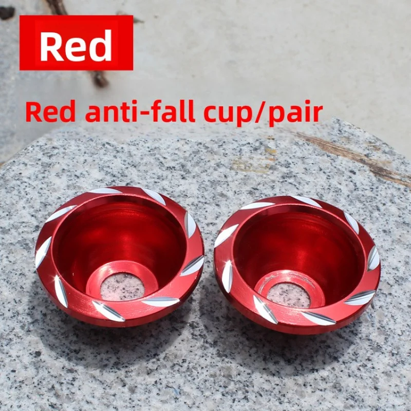 Aluminum alloy front fork shock absorber cup for motorcycles, collision protection, sturdy and durable, a pair.