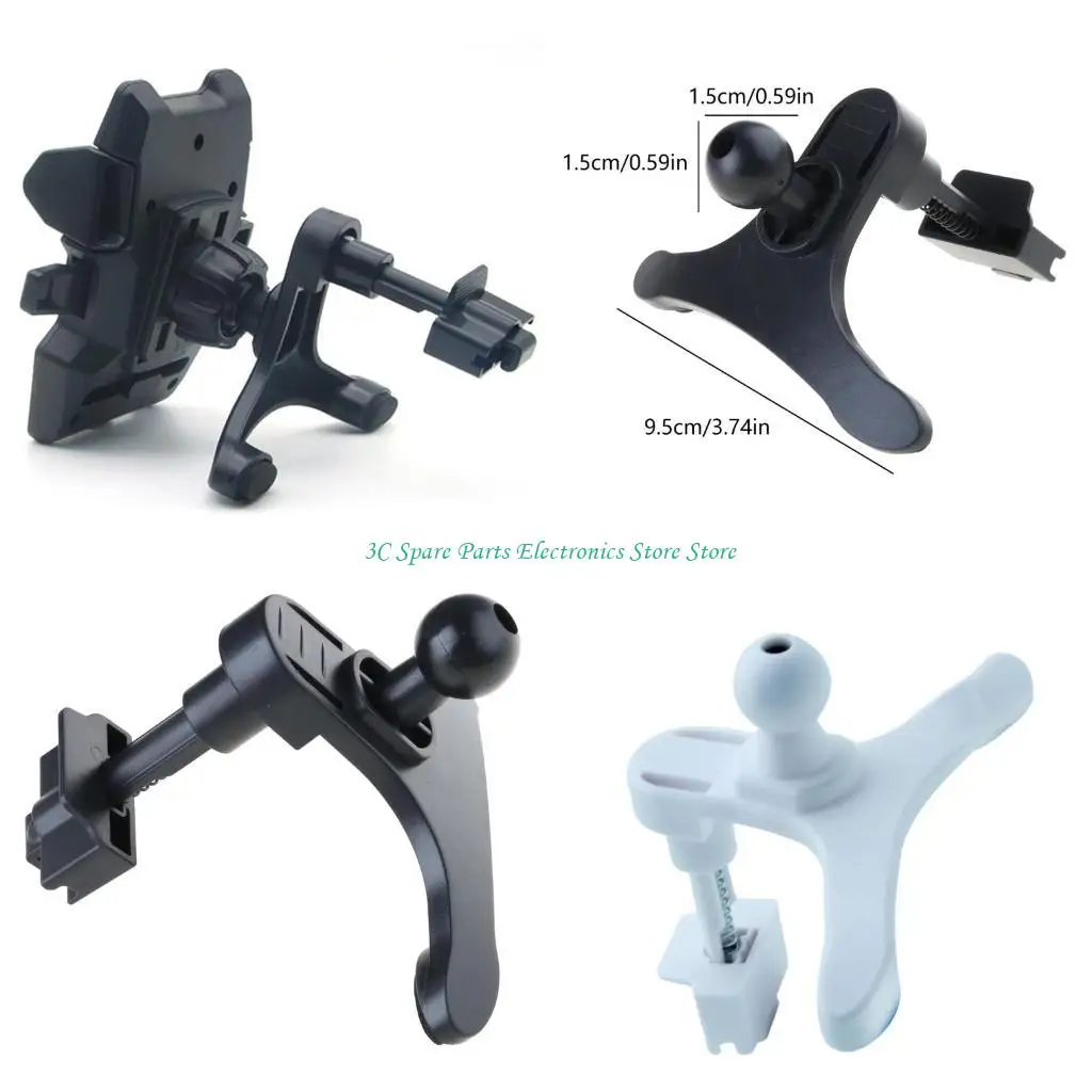 

SZ Car Phone Mount Rack Clip Air Outlet Hook Clamp for All Driver, Featuring 15mm Ballhead Connector Simple Use Secure Hold