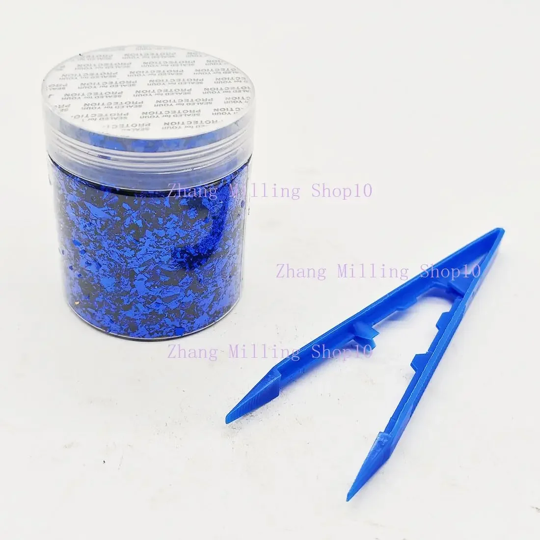 4g Chopped Carbon Fiber Short Cut Forging Color Plastic Pieces for Carbon Fiber DIY（Blue）