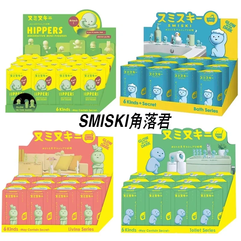 

2024 New Hot Smiski Worker Series Noctilucent Green Doll Blind Box Cute Surprise Creative Night Light Doll Decoration Xmas Model