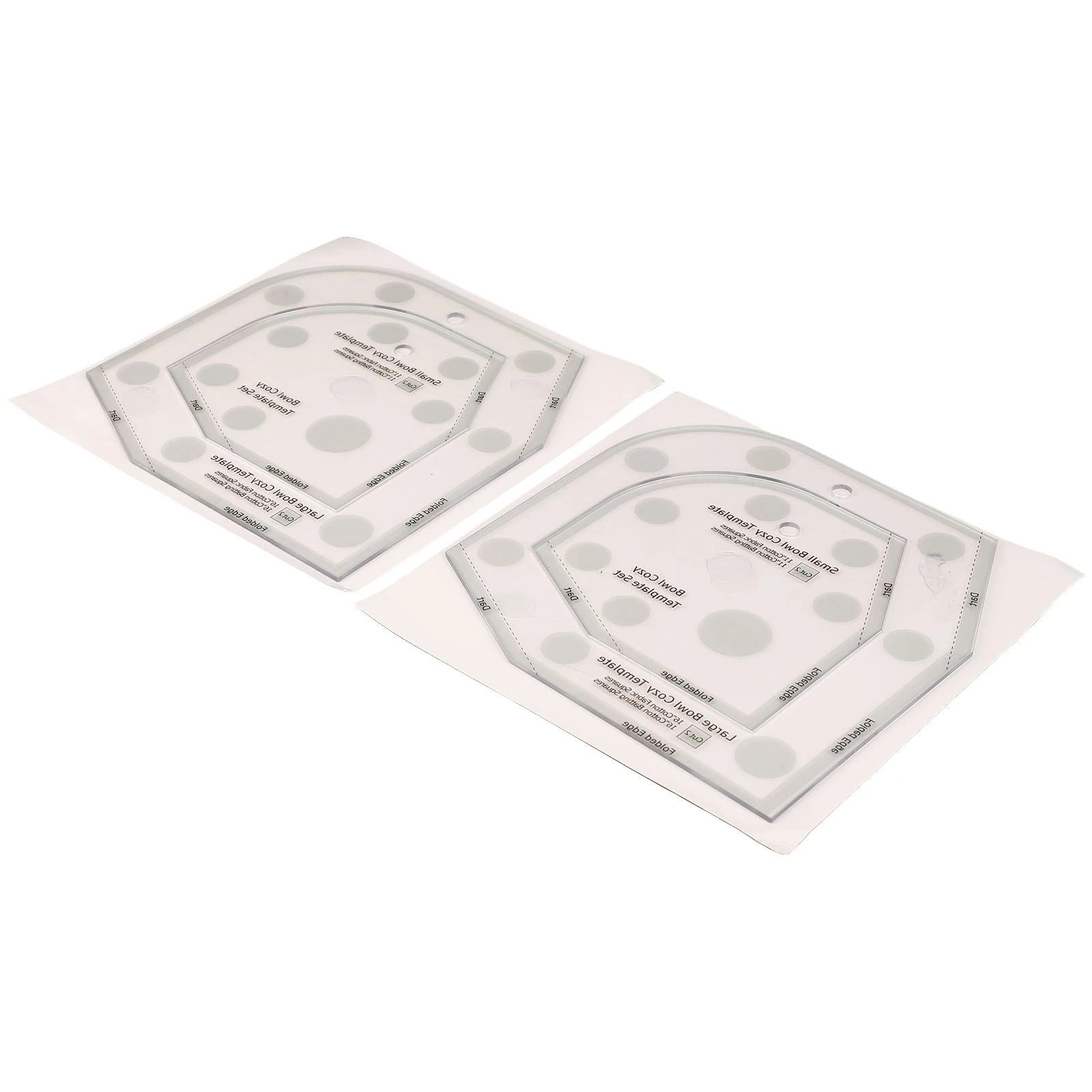 2 Pcs Bowl Cozy Template Acrylic Exquisite Bowl Wrap Sewing Template DIY Handicrafts for Household Sewing