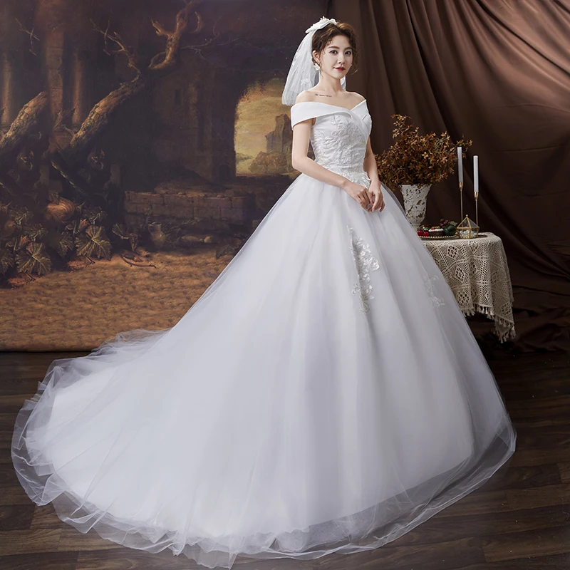 XXN-164#Luxury Tailored Wedding Dress New Wedding Free Customization Size Increase Wholesale Cheap Lace Up Ball Gown Party Dress