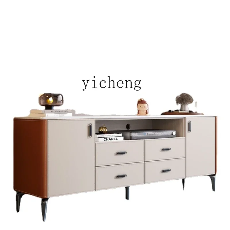 

TV Cabinet High Leg Multifunctional Locker Bedroom Tailstock Solid Wood Floor