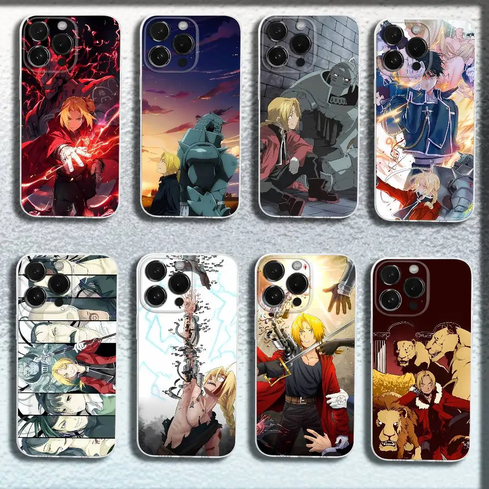 

H-Hagane no Renkinjutsushi Edward Elric Phone Case For iPhone 17,16,15,14,13,12,11,Pro,Max,Plus,E,SE4,Air,Mini Transparent Cover