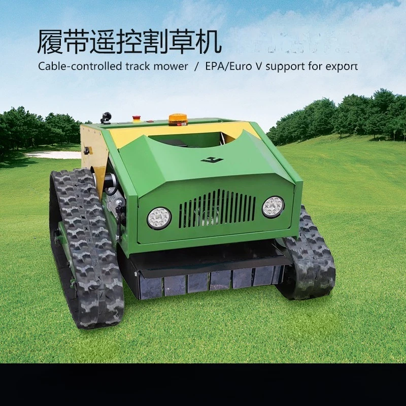 

Crawler remote control lawn mower Fully automatic mountain reclamation slope self-propelled all-terrain intelligence
