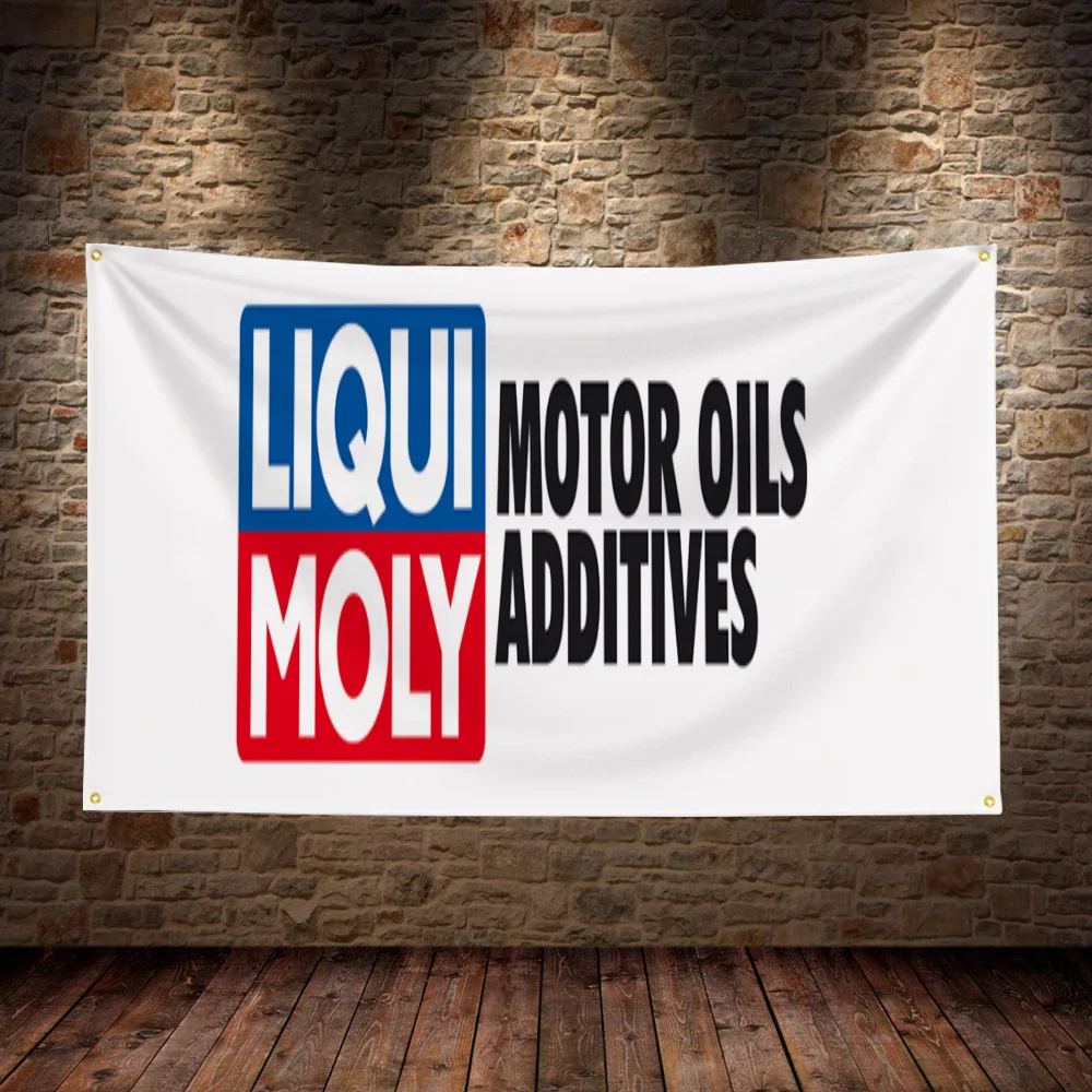 Liqui Moly Funny Flags and Banners Outdoor Decorations Room Decor Y2k Decoration Garage Flag Lgbt Flag to Hang Wall Garden Car