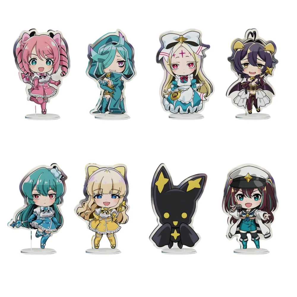 Cute Anime Gushing Over Magical Girls HD Acrylic Keychain Mahou Shoujo Ni Akogarete Hiiragi Utena Q Edition Stand Charm Figure