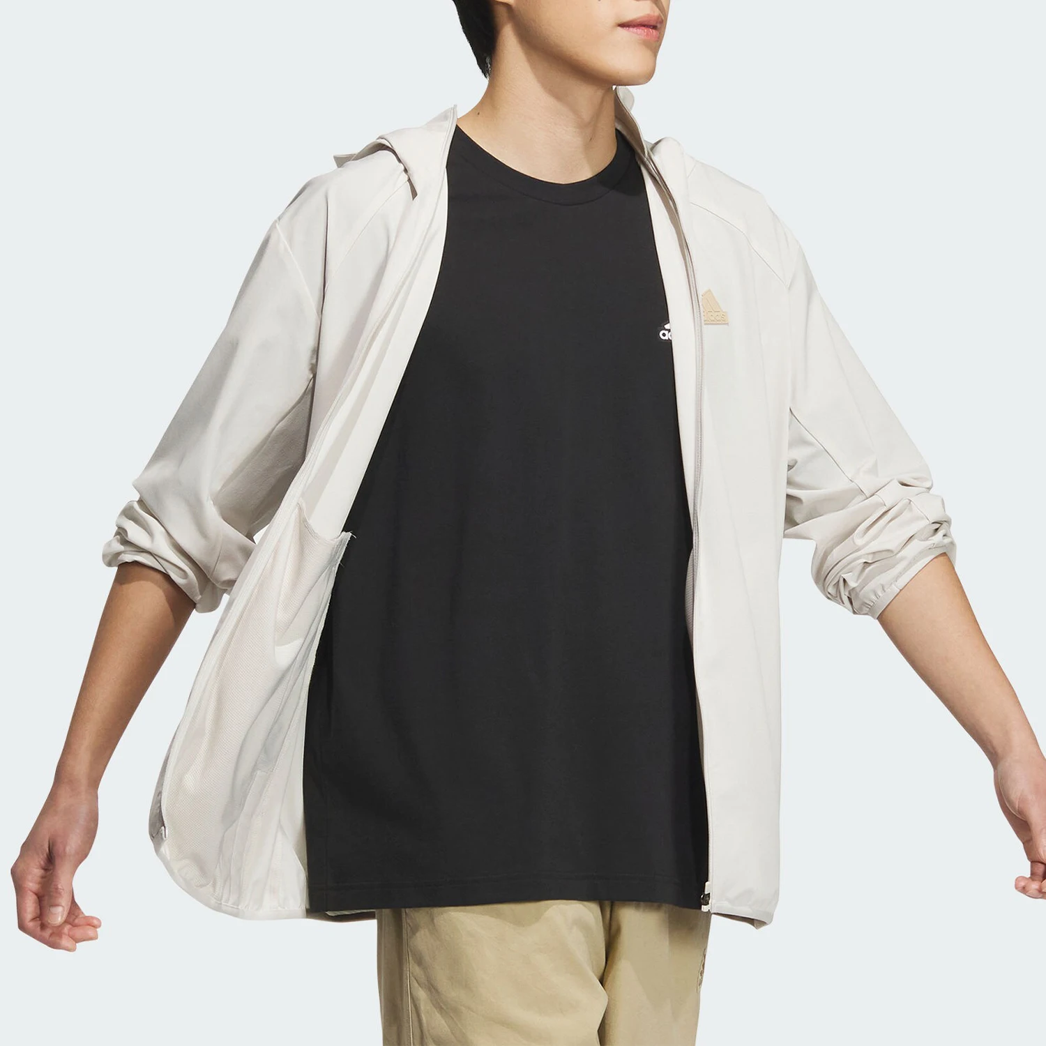 Adidas genuine V LT WVN JKT men's and women's sun protection woven jacket JJ1300