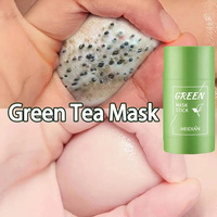 Original Facial Remove Blackhead Green Tea Solid Mask Treat Acne Blemish Black Dots Clean Stick Cream Shrink Pores Skin Care ﻿