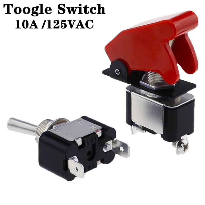Nowy styl KN3A-101 przełącznik kołyskowy 2Pin 2/gear ON-OFF10A 125V/250V AC cap pasujący do 12V, 24V, 48V, 110V, 220V uniwersalny