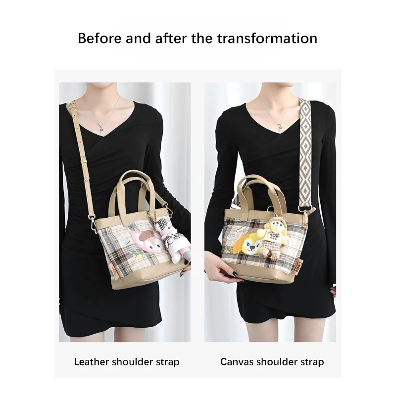 EverToner Bag Strap For Dis-ey lunch box bag Shoulder Strap Fashion Canvas Lining Messenger Bag Modified Adjustable Strap