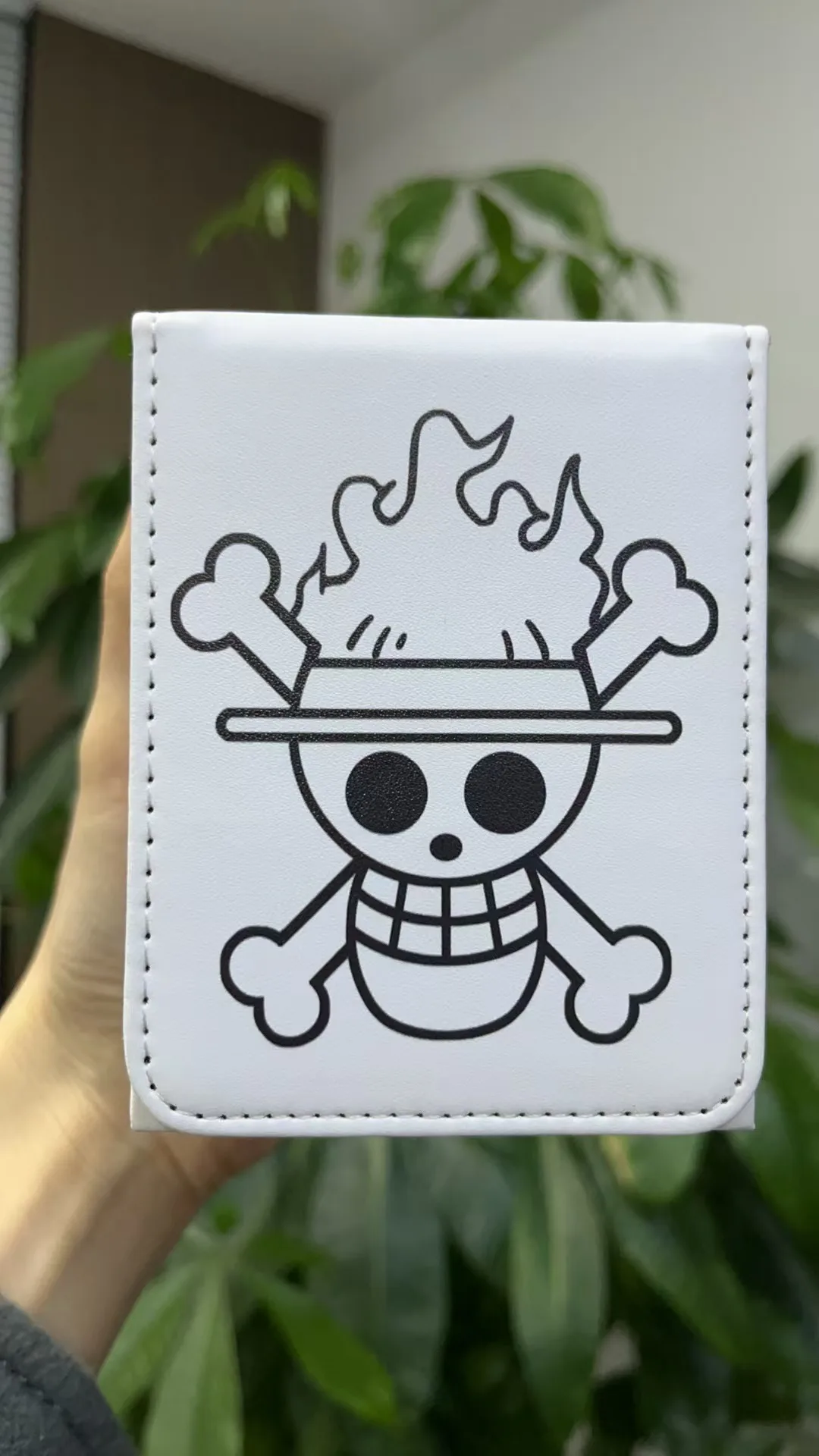 One Piece Nika Luffy Card Storage Box High-End Leather Magnetic