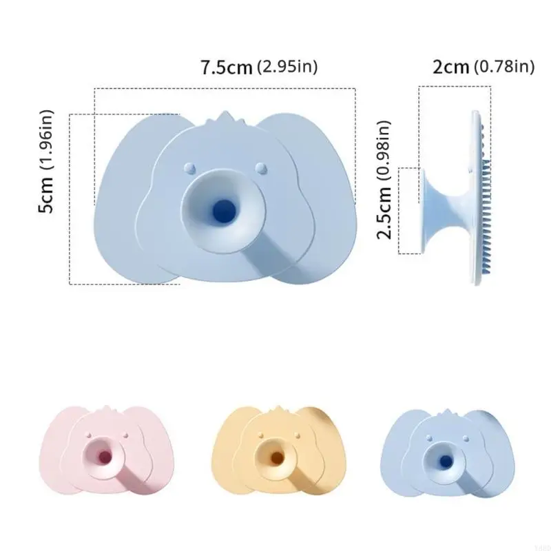 Y88D Silikon Bayi Sikat Sikat Sikat Sikat Sikat Sikat Hair