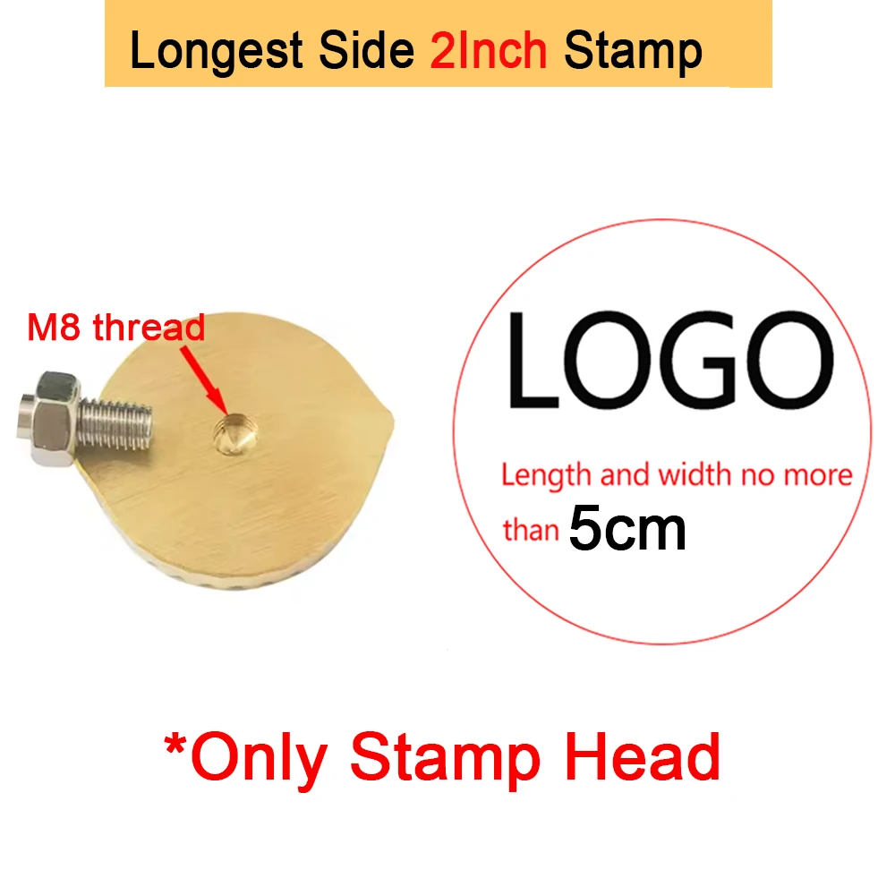 Personalisierter Brandstempel mit LOGO für Holzbearbeitung, Steak, BBQ, Lederhandwerk, Messing-Heizwerkzeug, DIY Steak, Burger, Holz