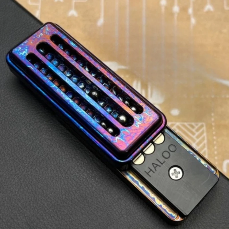 

Магнитная толкающая карта из титанового сплава, механический слайдер, шарикоподшипник, толкающая пластина, EDC, металлическая антистрессовая сенсорная игрушка