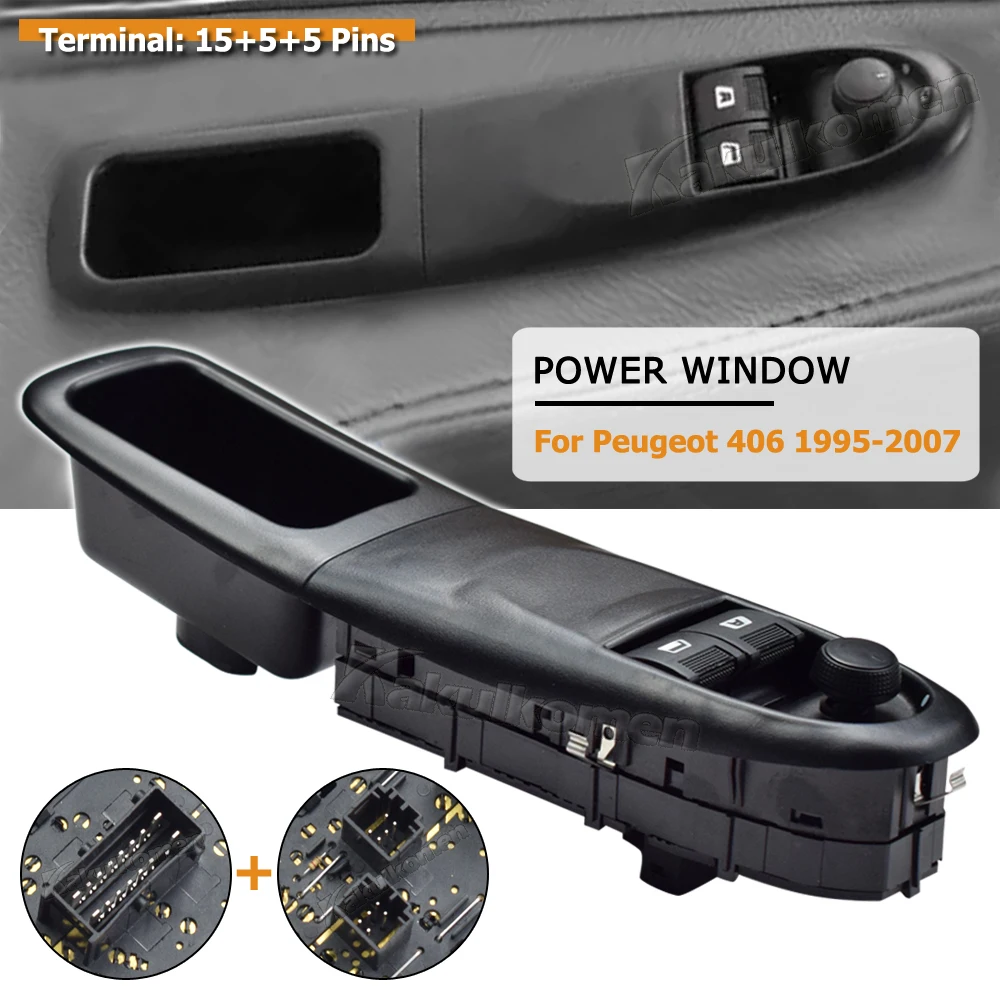 

Для Peugeot 406 1995-2007 электрический оконный главный переключатель управления подъемником, кнопка управления, автомобильные аксессуары 6552YX 6552.YX