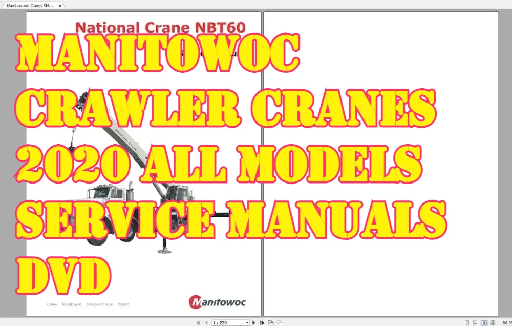 

AutoDVD2 Manitowoc Crawler Cranes 2020 All Models Service Manuals DVD