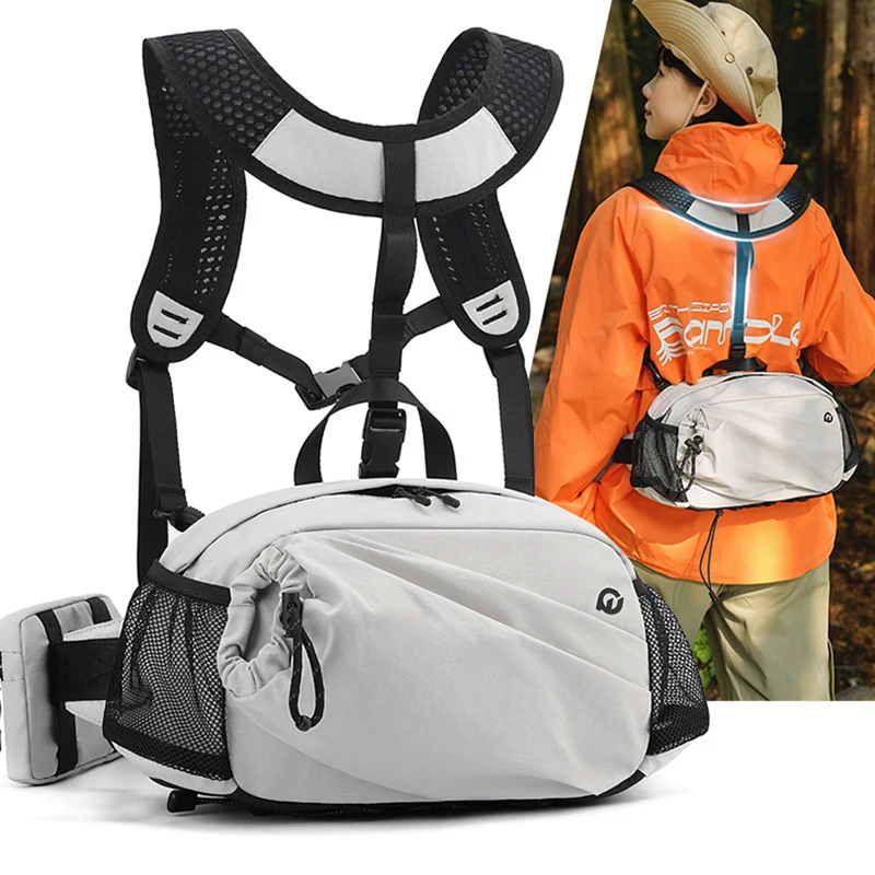 

Climbing Waist Bag Large Storage Outdoor Travel Fishing Hiking Camping Commuting Chest Bags Lightweight Trip Vest Fanny Pack