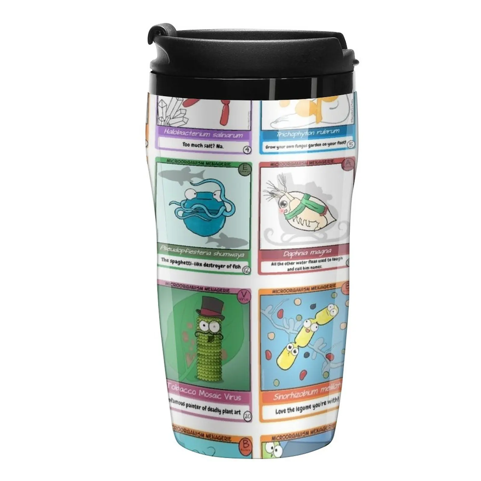 

New Microbe Menagerie Trading Cards Travel Coffee Mug Coffee Mugs Espresso Mug Cofee Cup