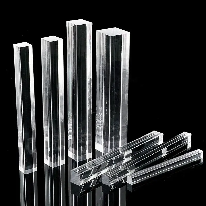 1-10PCS Clear Acrylic Square Rod DIY Craft Architectural Model Material Acrylic Transparents Rod Multi Size Length 100-500mm