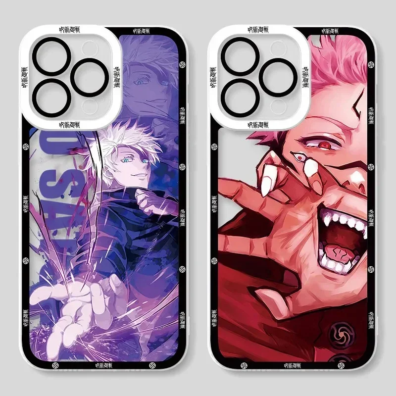 Jujutsu Kaisen Soft Case For Xiaomi 13T 12T 11T 10T 14 13 12 11 Lite 5G NE POCO F6 X6 Pro X3 NFC X5 X4 GT F3 F4 F5 M6 M5S C65