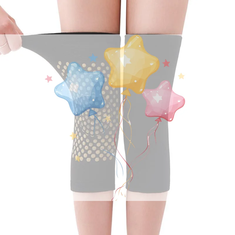 1PAIR Self Heating Knee Pads,Warm Wormwood Self Heating Knee Brace Support, Long Compression Sleeve for Arthritis Joint Pain Re