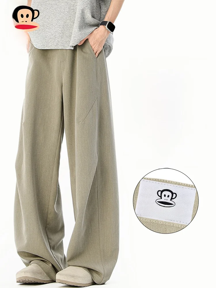 

Мужские повседневные брюки Paul Frank: модные, свободные, широкие, прямые, в американском стиле, с эффектом драпировки, удобные, весенняя коллекция