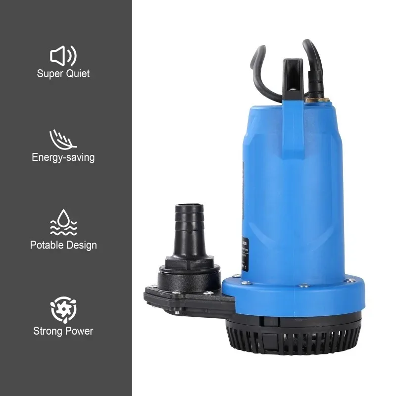 

【Hot Item】Portable Brushless submersible pump, water pump, 5m³/s Flow, 1/1.5/2" Outlets, Auto-stop, Dry-fire Protection, No batt