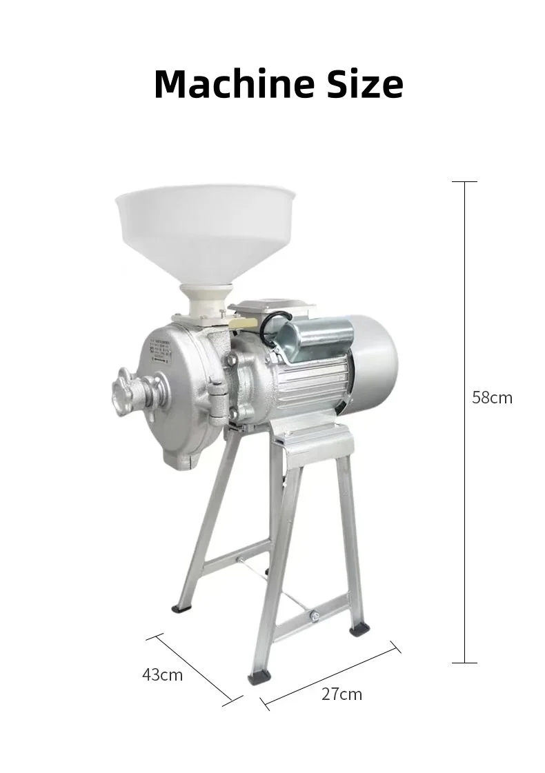 Electric Grinding Machine Mill Mill Commercial For Home Flour Powder Crusher