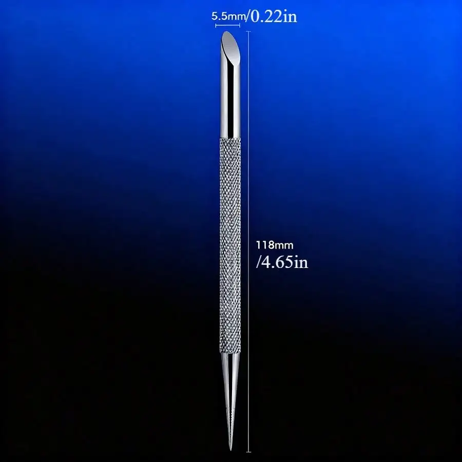 1/3/5 Uds nuevo empujador de cutículas de estilo ruso, empujador de cutículas en forma de herradura de doble punta.