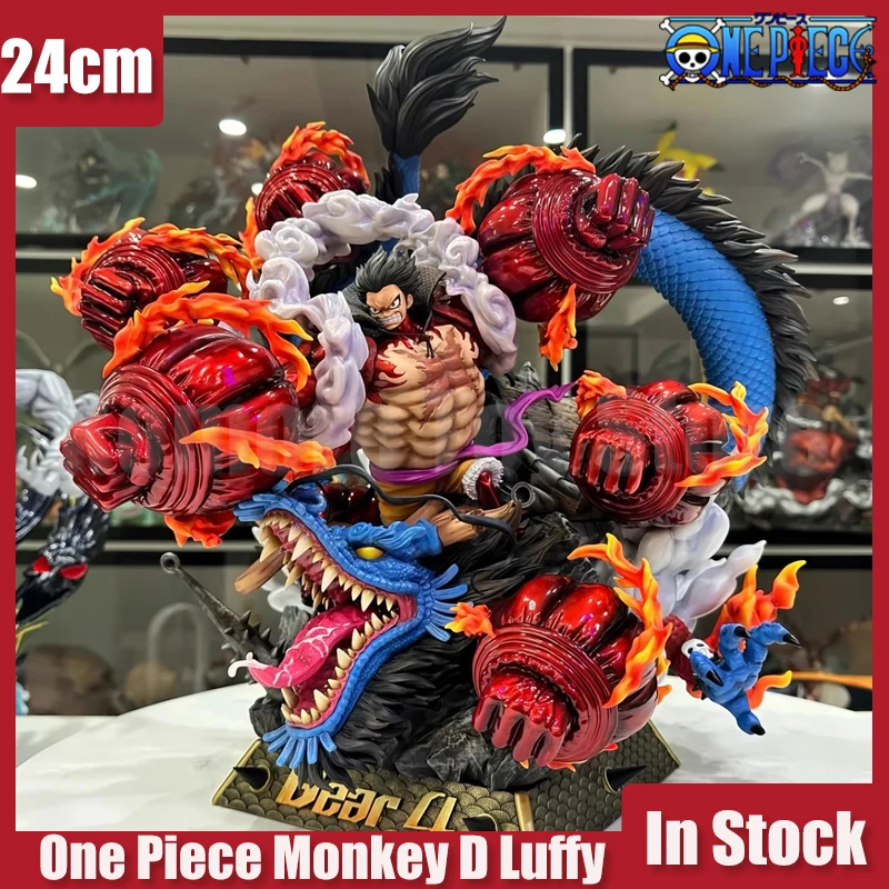 

One Piece Anime Figure 24cm Four-Speed Luffy Figurine Monkey D Luffy Figures Pvc Gk Statue Figurine Model Doll Toys Gifts