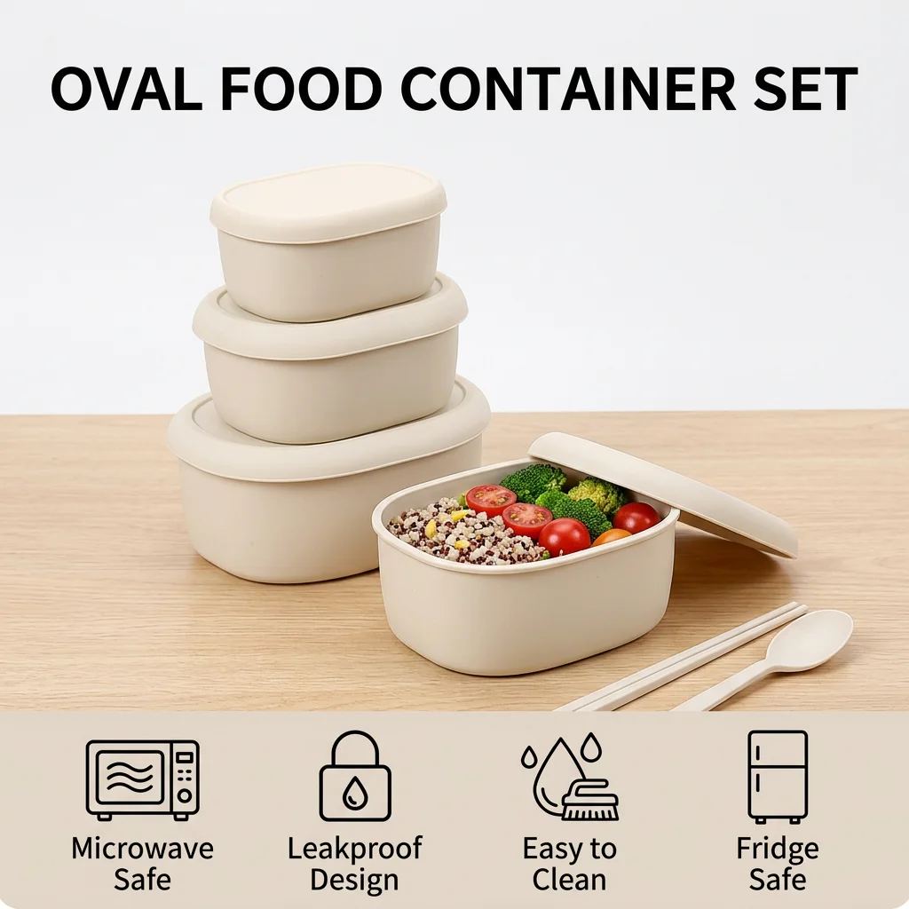 Magnetronbestendige ovale voed - Meal Prep Box recensie en prijs