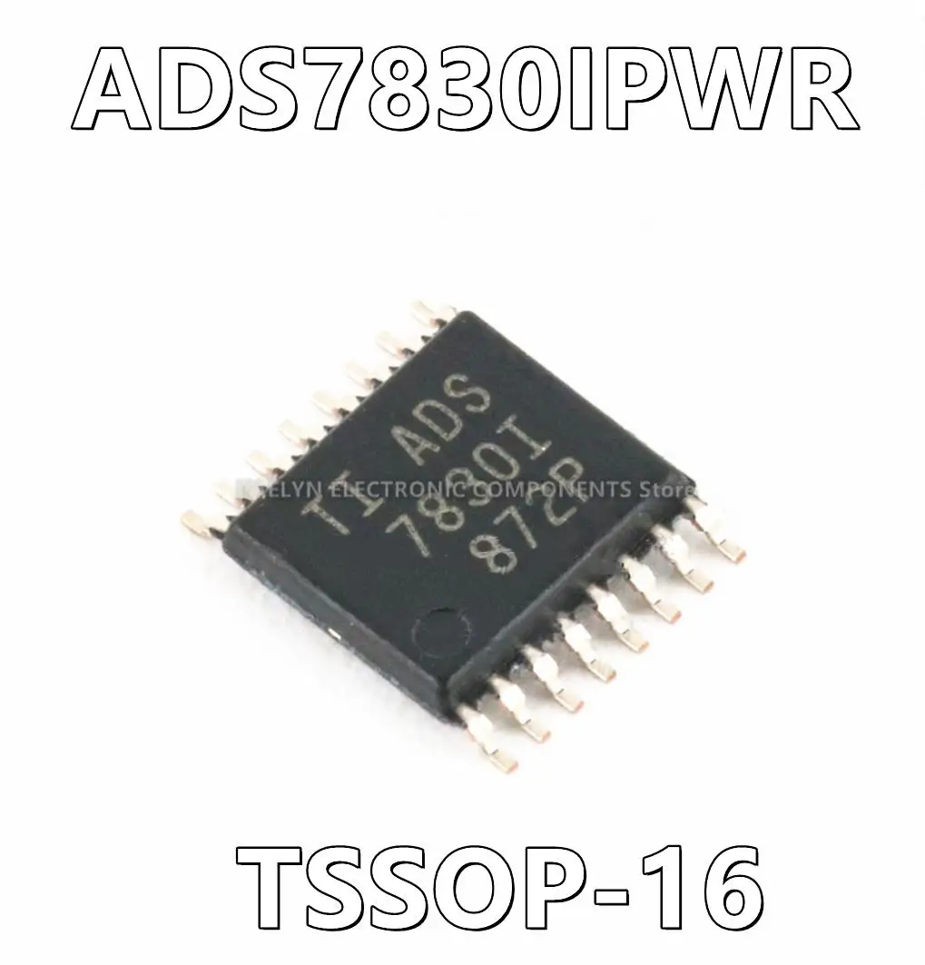 10Pcs/lot ADS7830IPWR ADS7830 8 Bit Analog to Digital Converter 4, 8 Input 1 SAR 16-TSSOP