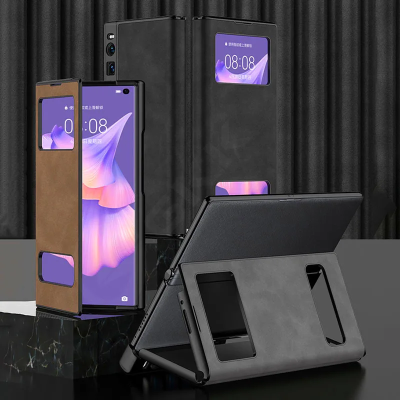 

Magnetic Fold Stand Hard Case For Huawei Mate Xs 2 Shockproof All-included Leather Matte Hard Holder Cover For Mate Xs 2 Case