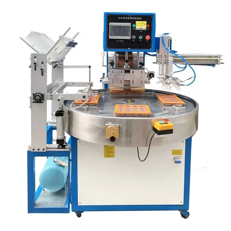 【specialized】Full Automatic Rotary Table H-igh Frequency Welding Sealing Pvc Plastic Sealer Machine