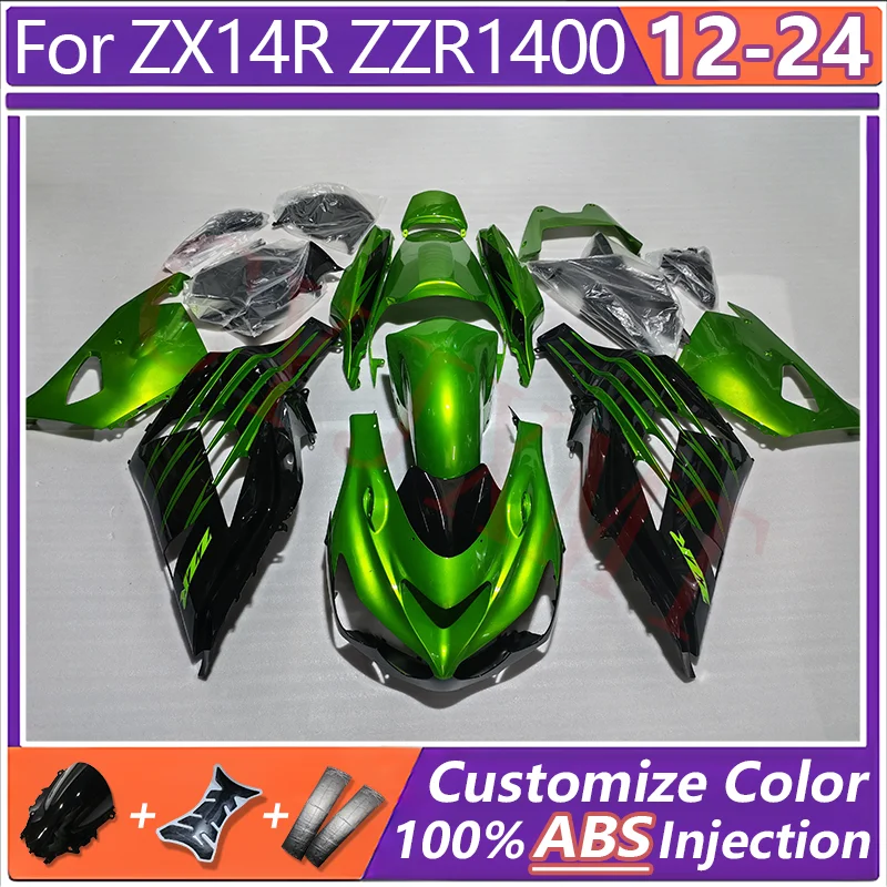 

Motorcycle Fairings Parts for Kawasaki ZZR1400 ZX-14R 2012-2023 2024 Deflectors Fairing Kit ZX14R ZZR 1400 12-24 Bodyframe Cover