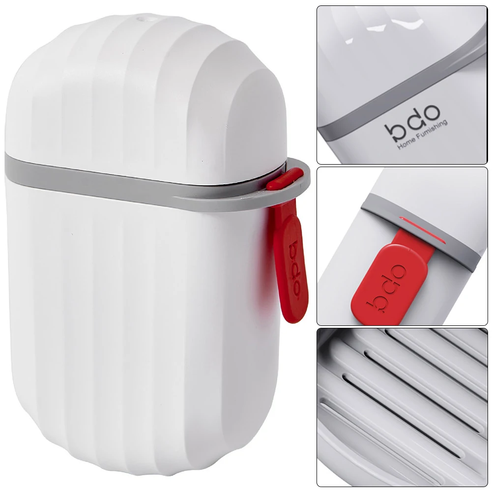 

Travel Soap Container Travel Soap Case with Lid and Handle Sealed Drain Soap Dish Lightweight Waterproof for Outdoor Travel Camp