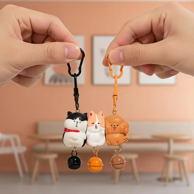 Magnetic Snap Keychain Set 3 Pcs Cartoon Resin Charms Adorable Cute Key Organizers for Diaper Bag Pendant New Mom Gift