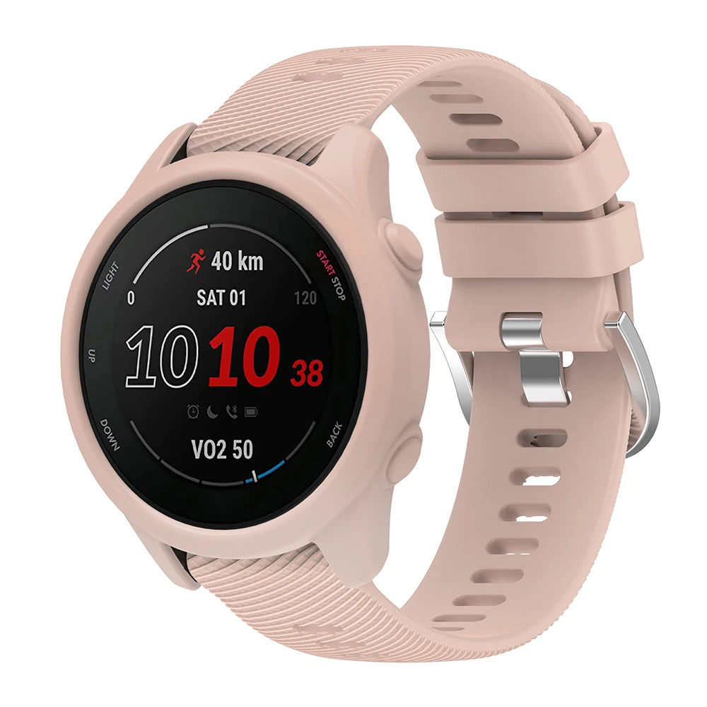 Silikonarmband + Schutzhülle für Garmin Forerunner 255 265, Ersatz-Uhrenarmband – Detail 13