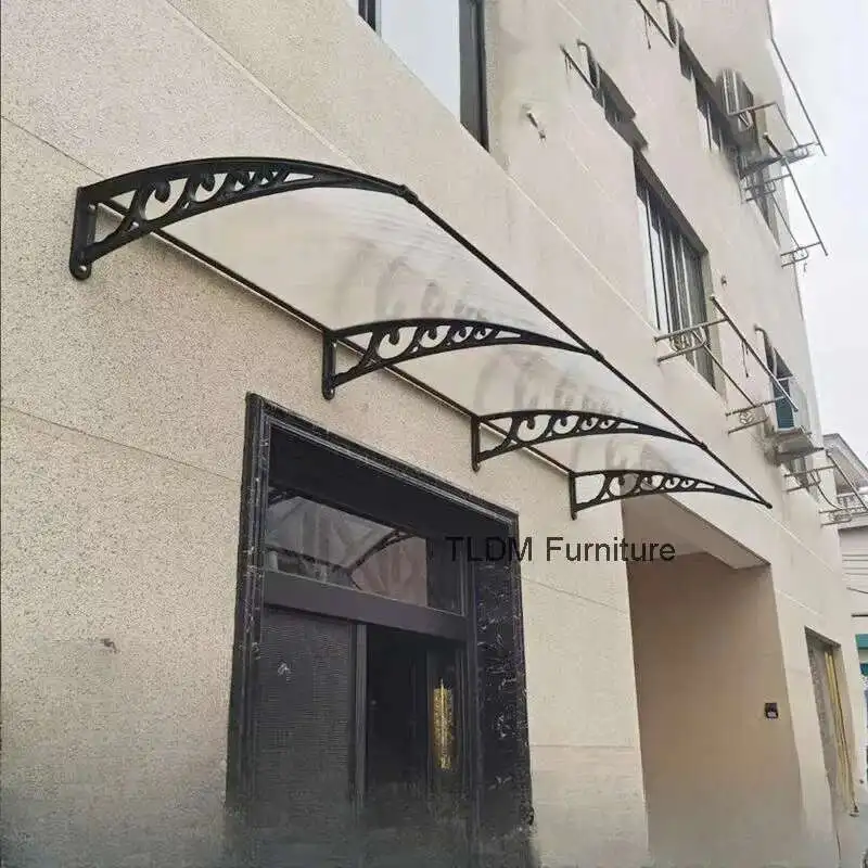 

Creative Aluminum Alloy Awning for Courtyard Rainproof and Sun Shade Awnings Modern Multifunctional Outdoor Awning for Company