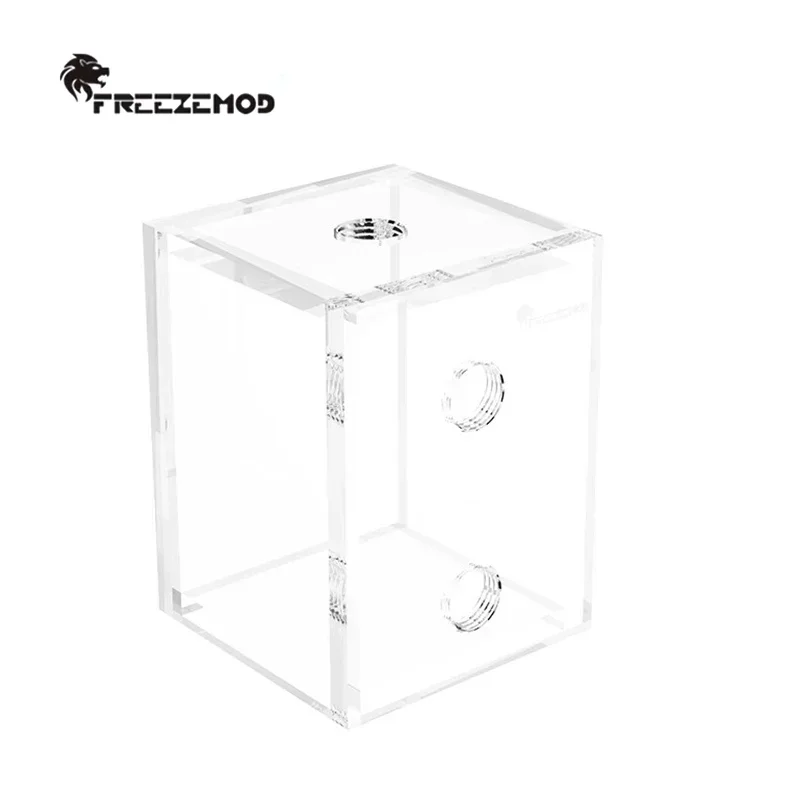 FREEZEMOD Mini Small Reservoir Fully Transparent For Computer/Laptop Watercooling, Acrylic Body, GQSX-T2