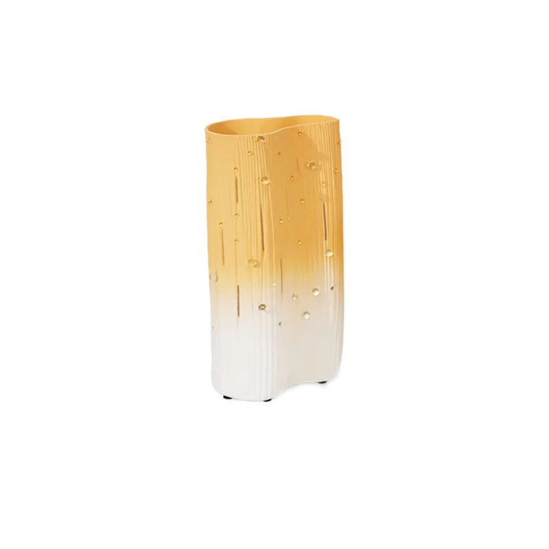 

Ceramic gradual change glass bead vase