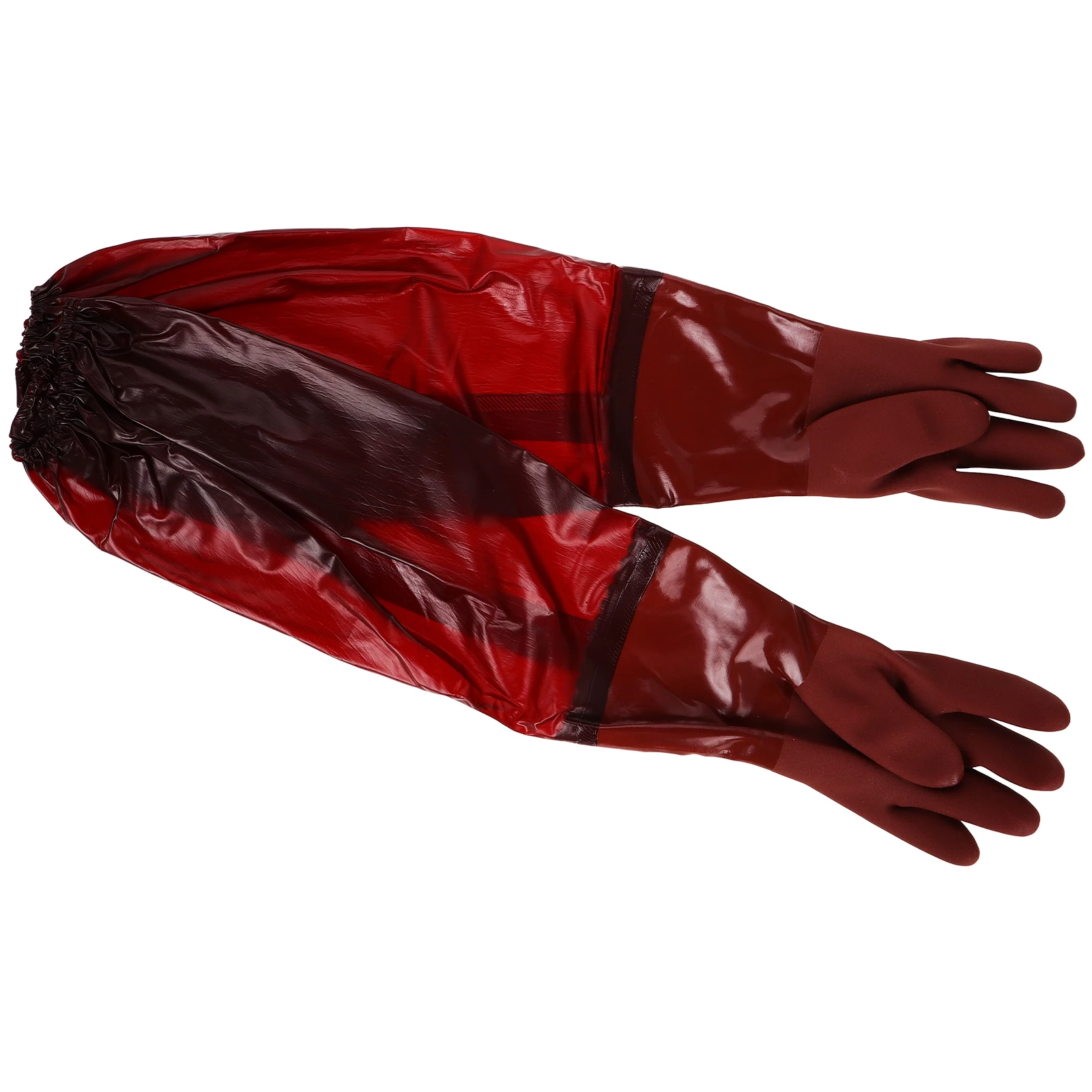 

Heavy Duty Waterproof Stab Resistant Long Rubber Gloves Extended Arm Protection Bull Tendon Material Insulated Warmth Reusable